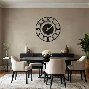 Modern Metal Wall <b>Clock</b> for Living Room Big Size Stylish Analog Wall <b>Clock</b> for Hall Bedroom Kitchen <b>Office</b> Home Decor - Product Image 5