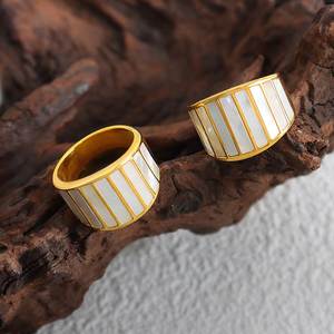 Most Demanding Design Brass MOP Napkin Ring Metal Napkin Ring With MOP Inlay Stainless steel Napkin Ring At best factory Price - Product Image 3