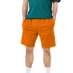 Pantalones Cortos Bermuda de Algodón de Color Sólido para Hombre, con Bolsillos, Cintura Elástica, Estilo Casual, Corte Medio, Tejido Transpirable - Product Image 5