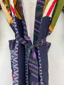 กิโมโนผ้าเครปผ้าไหมทำด้วยมือเสื้อคลุมผ้าไหมวินเทจพร้อมเข็มขัดสำหรับชีวิตประจำวันในฤดูใบไม้ร่วงและฤดูใบไม้ผลิกิโมโนทุกวันสำหรับฤดูร้อน - Product Image 3