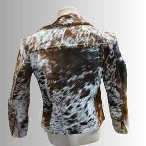Chaqueta de Moto con Estampado Animal de Piel Sintética, Cuello Vuelto, Manga Larga, Cierre de Cremallera, Corta, para Invierno, Ropa Exterior para Mujer - Product Image 2
