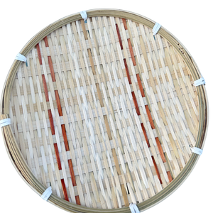 Natural Eco Friendly Bamboo <b>Tray</b> Handmade Vietnam Wholesale Round Oval Serving Plate - Product Image 6