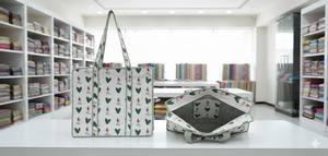 กระเป๋าผ้าลายควิลท์ดีไซน์เนอร์ |   ผ้าฝ้ายเนื้อนุ่ม |   จำหน่ายส่งและขายส่งจำนวนมาก - Product Image 4