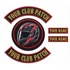 Parches personalizados para motociclistas, insignias bordadas para chalecos de motociclistas, colección de parches personalizados para la espalda, para clubes y grupos. - Product Image 1