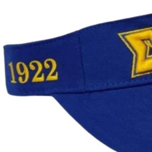 Visière de sororité personnalisée avec lettres grecques brodées, casquette de soleil ajustable, accessoire de mode décontracté pour le sport universitaire et les activités de plein air - Product Image 6
