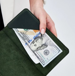 Ultra-Thin Leather Wallet Sleek Long Envelope Money Pouch Clutch Purse Elegant Coin Pocket Compact Card <b>Holder</b> for Cash Carry - Product Image 5