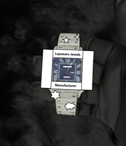 Montre personnalisée de luxe sertie de diamants VVS Moissanite, en acier inoxydable, avec verre en cristal, mouvement mécanique automatique analogique, 41 mm - Product Image 1