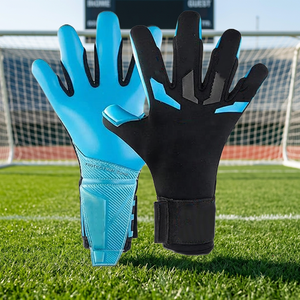 Gants de gardien de but de football professionnels de nouvelle conception en latex avec protection des doigts pour enfants et adultes - Product Image 4