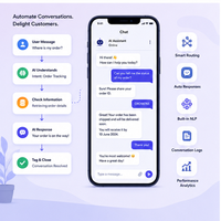 Software de Chatbot con IA Inteligente, Gestión Automatizada de Clientes Potenciales, Conversación en Internet en Tiempo Real, Disponible en Stock, Compatible con Linux/Mac