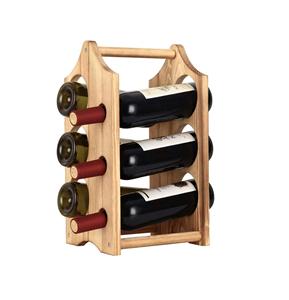 Eco Friendly <b>Wooden</b> Wine <b>Rack</b> Made From Sustainable Wood For Conscious Home Decor Choices - Product Image 4