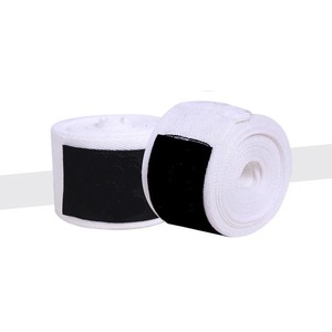 Bandages de boxe en coton noir, 2 pouces de large, auto-adhésifs, élastiques, protecteurs, unisexes, toutes saisons - Product Image 3