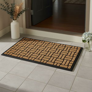 Fairmont Novelty Oriental <b>Rubber</b> Backed Non-Slip Nylon Machine Washable Indoor/Outdoor Office Use <b>Floor</b> Mat 3-10mm Thickness - Product Image 1