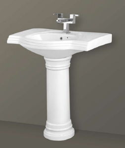 ชุดอ่างล้างหน้าแบบตั้งพื้น ทำความสะอาดง่าย พร้อมก๊อกน้ำแบบรูเดียว สำหรับห้องน้ำ โรงแรม โรงเรียน ห้องสุขา โรงพยาบาล บ้านพักอาศัย อพาร์ตเมนต์ - Product Image 1