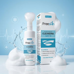 Espuma Limpiadora Facial Personalizada OEM, pH 5, Hidratante, Limpieza Profunda, No Reseca, Anti-Acné, en Botella - Product Image 2