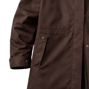 Impermeable Largo para Mujer, Chaqueta con Capucha, Ligera, Cortavientos, Parka Informal para Viajes de Otoño - Product Image 5