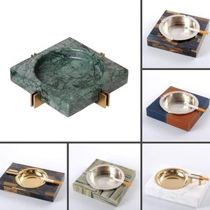 Meijian Modern Luxury Design Decor Antique Art Stylish Square Portable Marble Wave Pattern Ashtray Customized Color for Living - Product Image 5