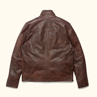 Nouvelle veste en cuir d'agneau véritable pour homme, pour motard - Saison hivernale, imperméable, coupe-vent, chauffante, service OEM personnalisé