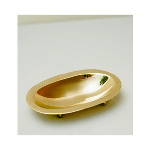 Porte-savon en laiton massif martelé, finition dorée, moderne et luxueux, pour comptoir de salle de bain, cuisine, hôtel, maison, spa - Product Image 2