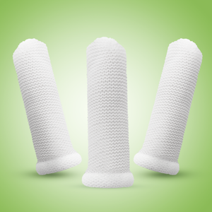 Lingettes buccales jetables non tissées en bambou/polyester pour le nettoyage des gencives, des dents et de la langue, doublement stérilisées, naturelles et sûres, fabriquées au Vietnam, pour bébés - Product Image 1