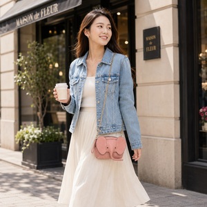 Mini sac à bandoulière en forme d'éléphant, sac à bandoulière mignon en cuir PU imperméable avec chaîne, sac à main à la mode pour filles et femmes, cadeau - Product Image 4