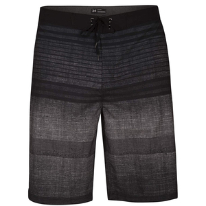 Short de bain décontracté pour homme en polyester/coton respirant à séchage rapide, taille mi-haute avec cordon de serrage, style Bermuda, couleur unie 34 - Product Image 1