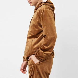 Survêtement en velours personnalisé pour homme, ensemble 2 pièces, survêtement en velours pour homme - Product Image 3