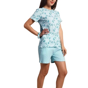 Custom Logo Sun Protection <b>Short</b> <b>Sleeve</b> Chiffon <b>Cardigan</b> And Matching Camisole <b>Shorts</b> Women Summer Set - Product Image 3