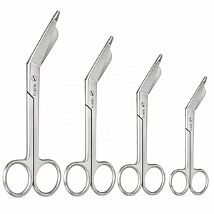 ชุดกรรไกรตัดผ้าพันแผล MJW Surgical Lister Bandage Scissors 4 ชิ้น ขนาด 3.5 4.5 5.5 7.25 นิ้ว ปลายมน ทำจากสแตนเลส สำหรับปฐมพยาบาลและอุปกรณ์การแพทย์ ได้รับมาตรฐาน CE - Product Image 1