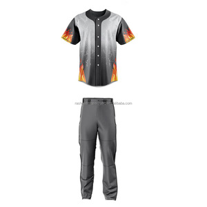 Personalizado Sublimado Nombre del equipo Logo Ropa de béisbol Uniforme Mujeres Hombres Camisetas de béisbol Diseño - Product Image 1