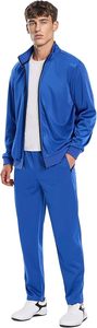Conjuntos Deportivos para Hombre de 2 Piezas con Cremallera Completa, Trajes para Correr, Conjuntos Deportivos Brillantes para Hombre - Product Image 3