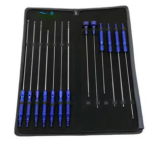 Kit de cánulas de liposucción manual de acero inoxidable con filtro y adaptador para injerto de grasa para cirugía - Product Image 1