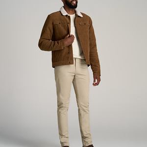 Wholesale <b>Men's</b> Corduroy Shirt <b>Jacket</b> With Faux Fur Street Style Breathable Winter Button Closure High Quality <b>Men's</b> <b>Jacket</b> - Product Image 4
