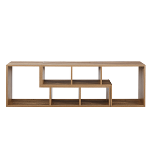 Mobile TV a 2 Pezzi Componibile con LED, Supporto per Intrattenimento e Gaming, Scaffale Aperto per Soggiorno 2 S - Product Image 2
