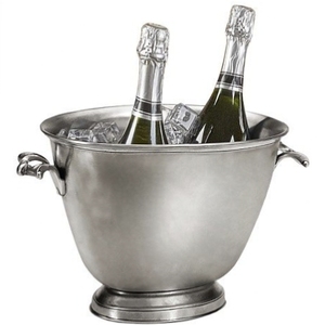 Silver Oval Beverage Tub 5 Litre Steel Wine <b>Ice</b> <b>Bucket</b> with Side Loop Handles for Party Bar <b>Table</b> Drink Chiller - Product Image 6