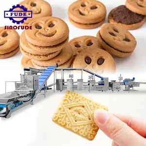 Advanced High Safety Level automatic cracker biscuits machine center filled biscuit making machine