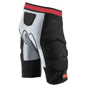 Shorts de protection pour moto pour hommes, noir, gris, rouge, respirant, séchage rapide, grande taille, 220g, coloris contrastés, toutes saisons - Product Image 4