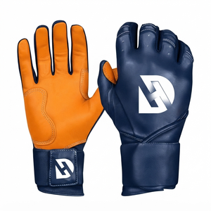 Premium Athletic Baseball Batting Gloves Designed for Maximum <b>Swing</b> Control Durable Leather Palm and Secure Wrist Support - Product Image 1
