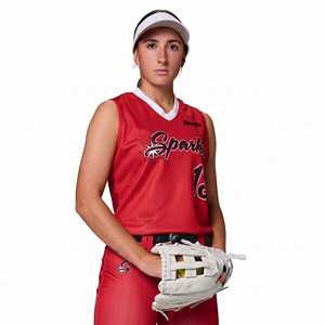 KhumBro Unisex Rotes Funken-Sublimations-Baseballtrikot V-Ausschnitt Kurzarm Atmungsaktives Mesh-Sporttrikot KHUMBRO SPORTS Team - Product Image 6