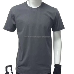 Camiseta de Algodón Premium para Hombre, Ligera, 220 GSM, Suave, Cómoda, Transpirable, Informal, para Uso Diario, Verano, Proveedor al por Mayor - Product Image 3