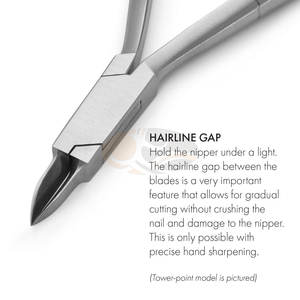 Pince à ongles professionnelle conique pour pédicure, en acier inoxydable, pour ongles incarnés, coupe-ongles d'orteil à ouverture large, pour bébé - Product Image 3