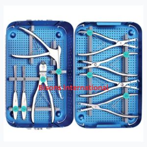 BISONS Wholesale Orthopedic Sternum & Rib <b>Plate</b> Instrument Set Surgical Trauma Kit for Chest <b>Wall</b> Fracture Fixation System - Product Image 2