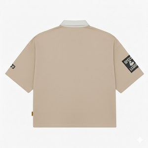 Polo brodé personnalisé en coton tricoté, coupe courte et ample, pour homme, haute qualité, manches courtes, idéal pour le golf et le rugby - Product Image 3