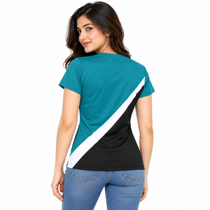 Ropa informal ligera de corte holgado para mujer, camisetas con cuello en V para conjuntos de fin de semana, viajes y comodidad diaria con un estilo duradero. - Product Image 2