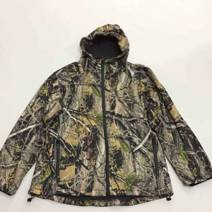 Mens Outdoor Hunt Jungle Biomimetic <b>Camo</b> Softshell <b>Jacket</b> Overcoat Waterfowl Fleece Orange <b>Waterproof</b> Camouflage Hunting <b>Jackets</b> - Product Image 2