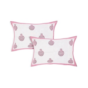 Premium Pink Floral Hand Block Print Cotton Bedsheet Handmade Jaipur Boho Queen <b>King</b> <b>Size</b> Flat <b>Sheet</b> - Product Image 4