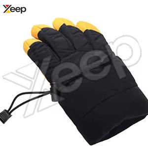 Gants de ski en cuir imperméables coupe-vent thermiques à doigts entiers unisexes pour le ski en plein air en hiver, le snowboard et les températures froides - Product Image 2