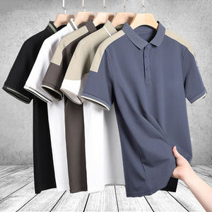 เสื้อยืดผู้ชายลำลองทรงโอเวอร์ไซส์ ระบายอากาศได้ดี คอโอ แขนสั้น สไตล์สตรีทแวร์ ผลิตจากโพลีเอสเตอร์/คอตตอน - Product Image 6