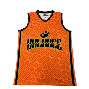 Maillot de basket-ball personnalisé en mesh sans manches, séchage rapide, respirant, impression par sublimation, pour entraînement sur le terrain - Product Image 5