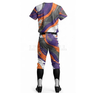 Uniforme de Béisbol Personalizado Fresh Now, Conjunto de Pantalones y Camiseta, Diseño Sublimado Premium, Poliéster Transpirable para Jugadores de Béisbol - Product Image 6