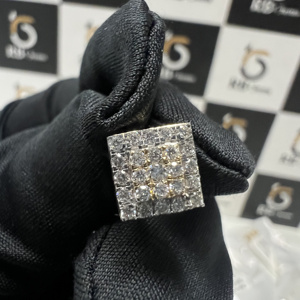 ต่างหูทรงสี่เหลี่ยมเจียระไนแบบบริลเลียนท์ ทองคำแท้ 14k เงินแท้ 925 ประดับเพชรโมอิสซาไนต์ VVS รับรองโดย IGI เครื่องประดับสำหรับผู้หญิง - Product Image 4